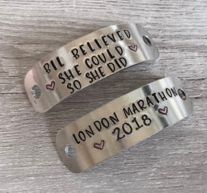 Hand Stamped Trainer Tags - Set Of Two