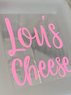 Personalised Treat Containers, cheese tub & milk bottle - Image 10