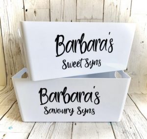 Personalised Treat Containers, cheese tub & milk bottle - Image 6