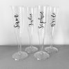 Disposable Champagne Flutes for a Hen or Birthday Party