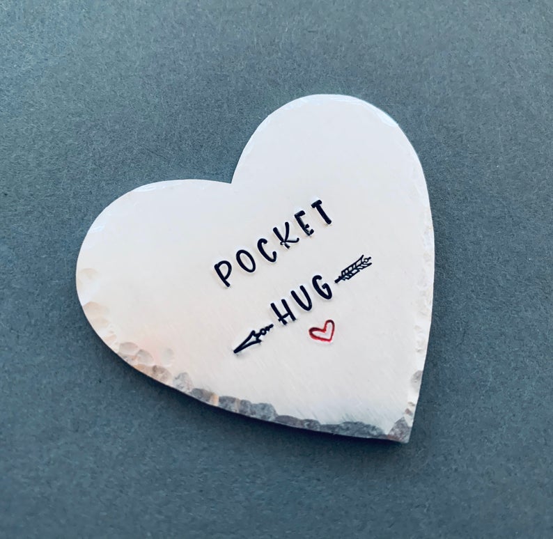 Pocket Hug Love Heart, Virtual Hug, Letter Box Gift, Family Gift