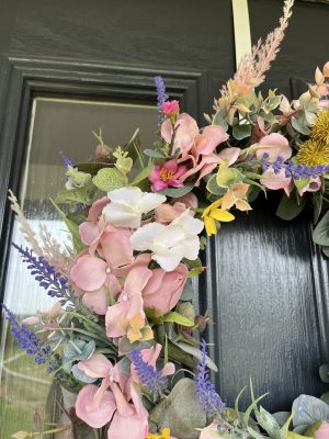 Summer Faux Flower Door Wreath | Door Decor | Floral Display - Image 6
