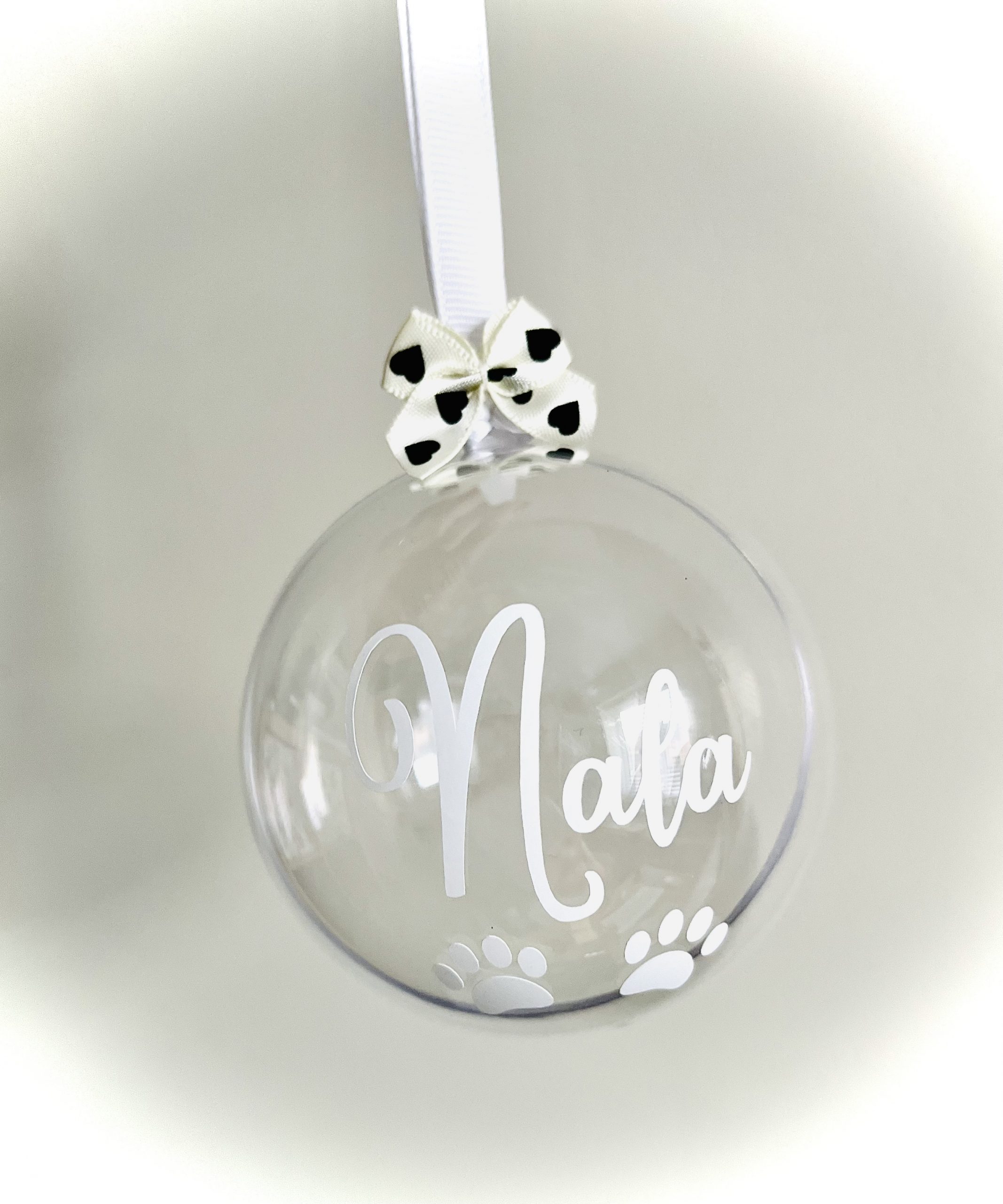 Dog Christmas tree bauble personalised dog gift dog treat bauble