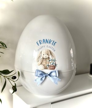 Giant plastic fillable personalised Easter egg