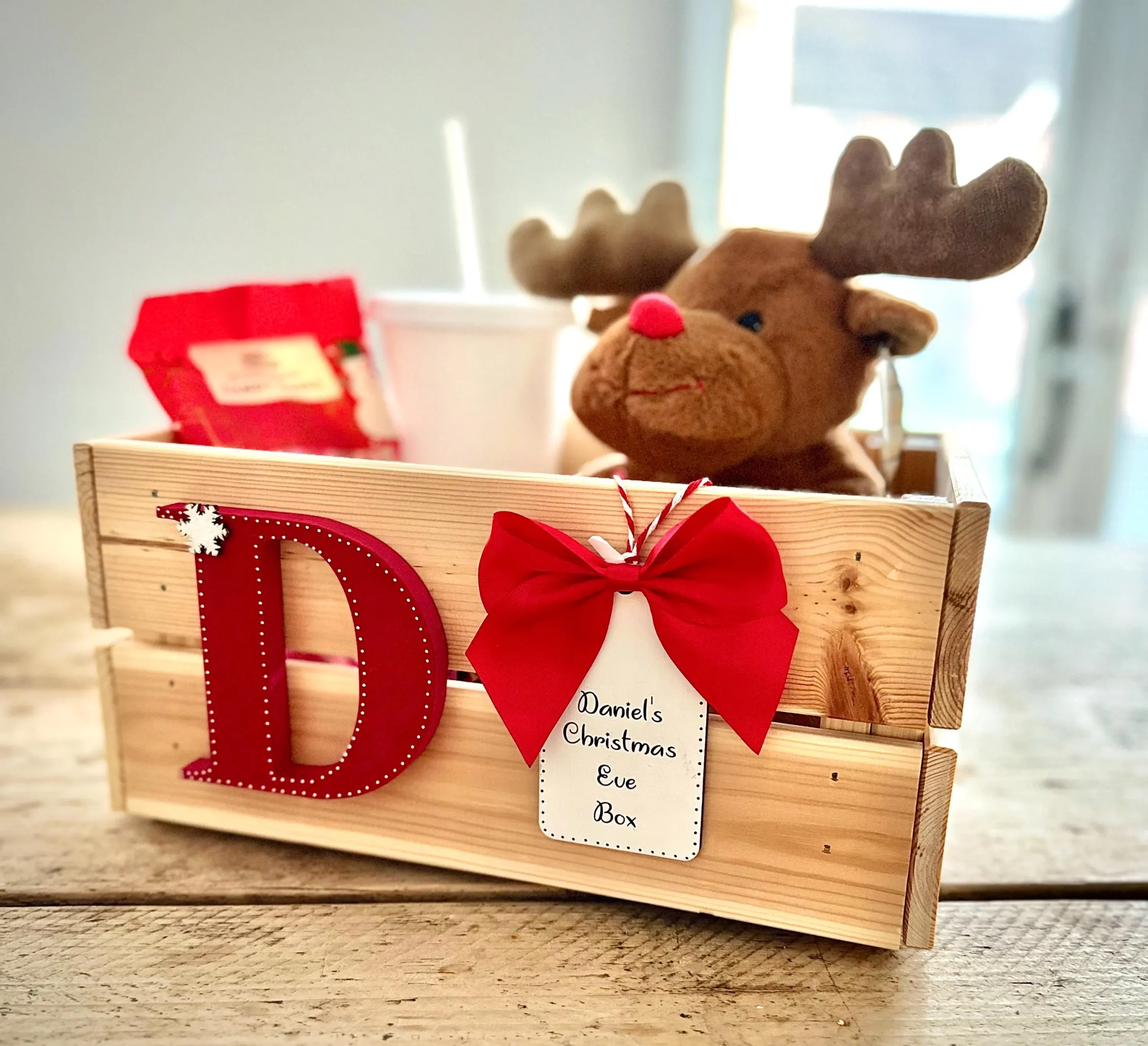 Personalised Wooden Christmas Eve Box