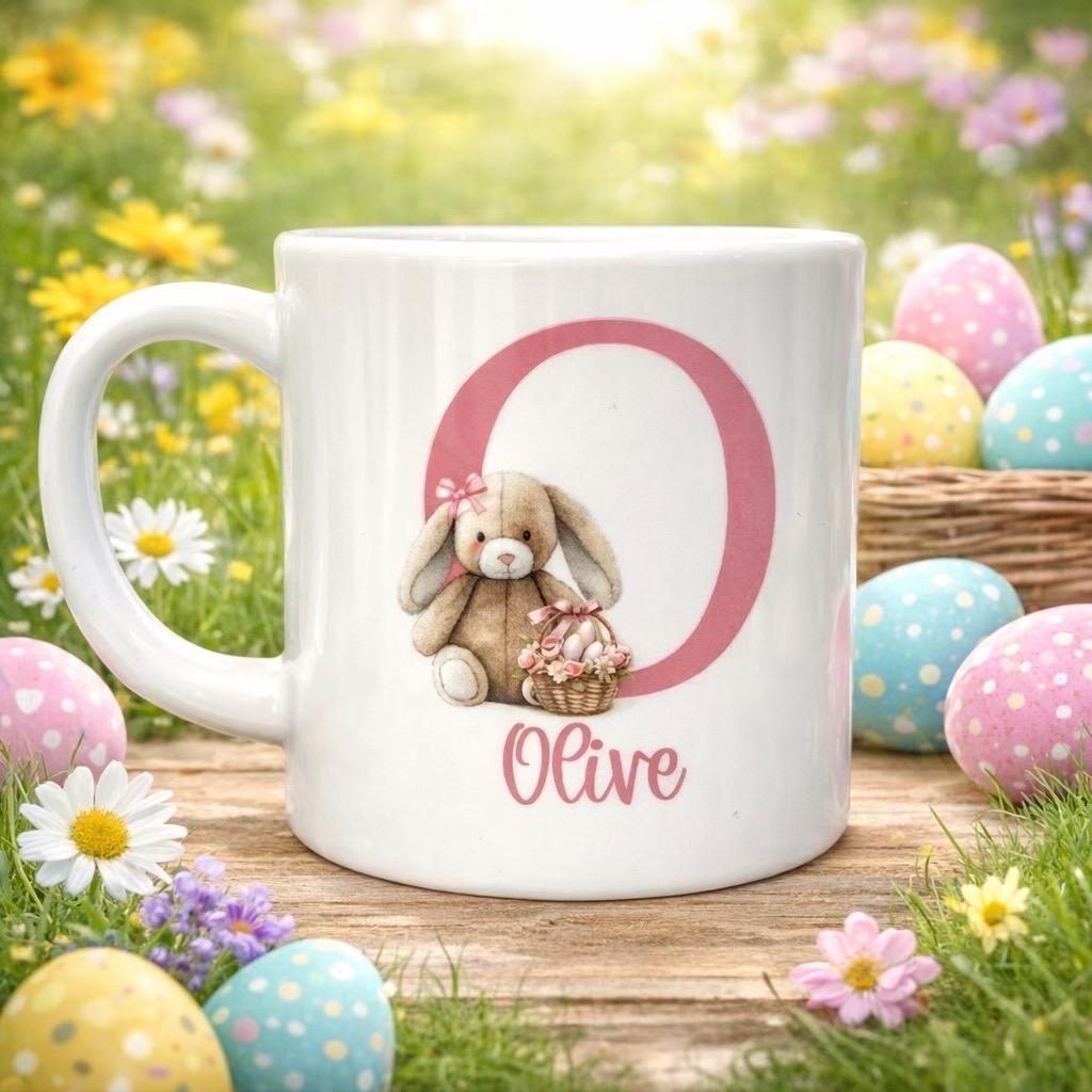 Personalised Bunny Mug | Custom Easter Gift for Children, Baby's First Easter - Image 2