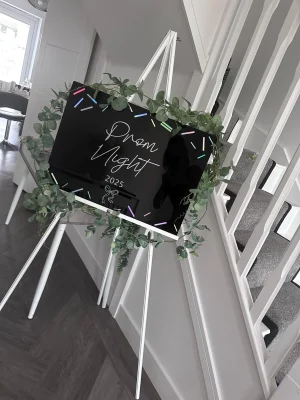 Prom Sign Uk Personalised A2 Acrylic Prom Sign, Wedding Entrance Sign
