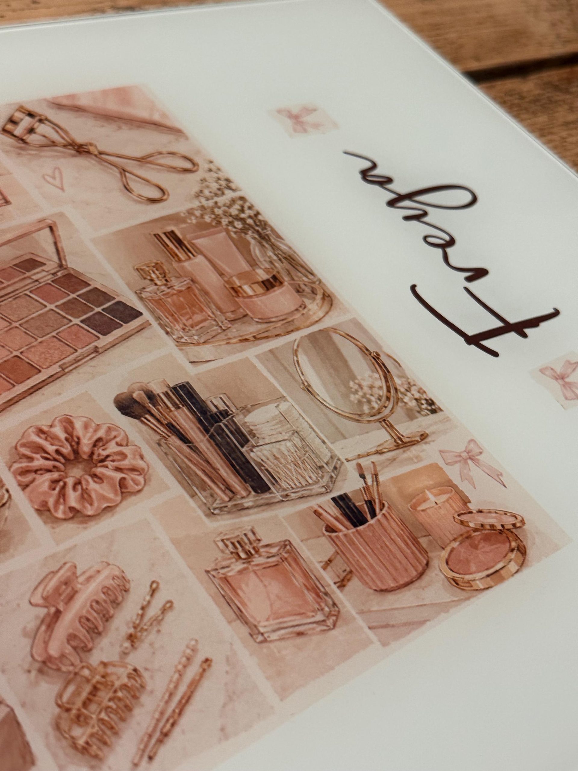 Glass makeup board | Hair tools board - Image 2