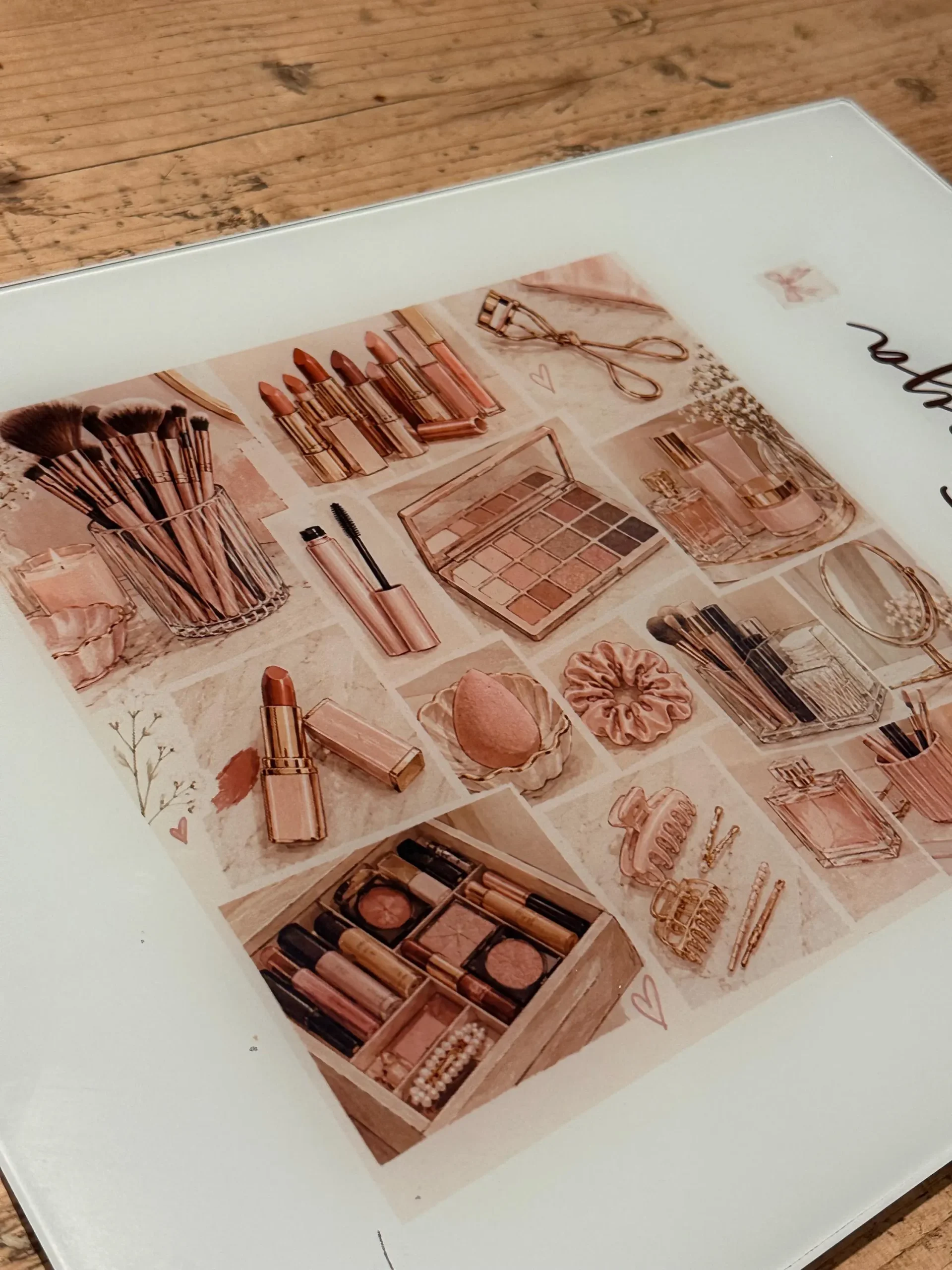 Glass makeup board | Hair tools board - Image 3